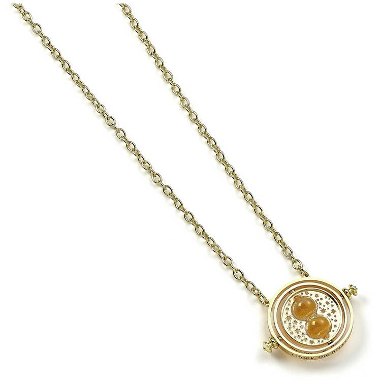 Harry Potter gold tone Time Turner pendant necklace 63.5cm (British brand)