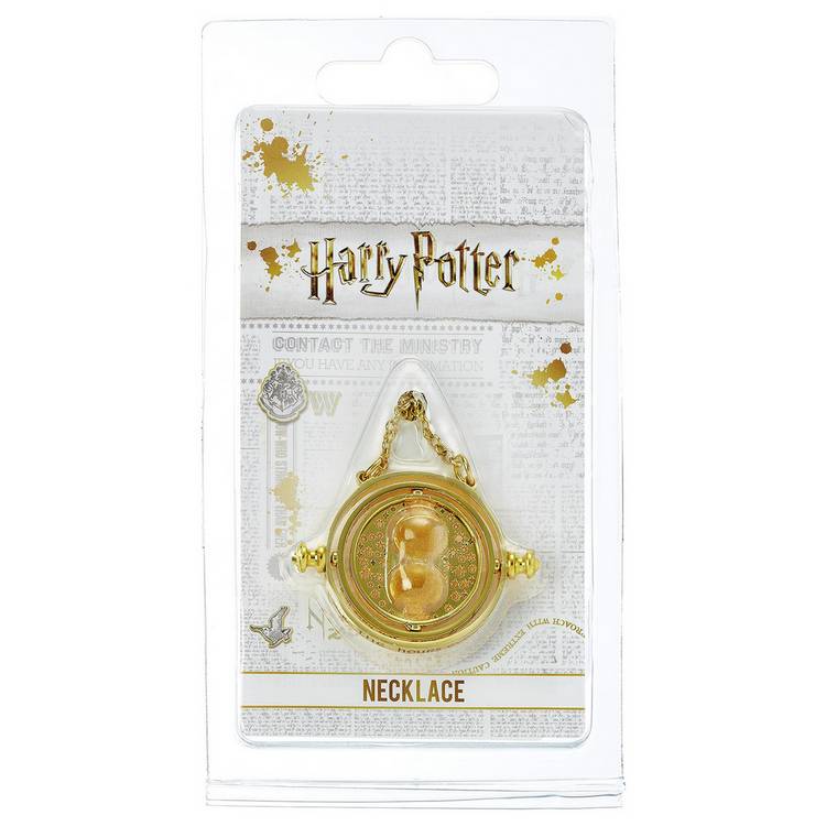 Harry Potter gold tone Time Turner pendant necklace 63.5cm (British brand)