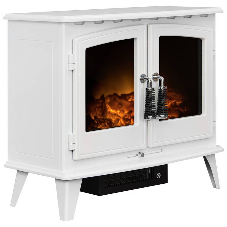 Adam Woodhouse white electric freestanding stove 1.8kW (British brand)