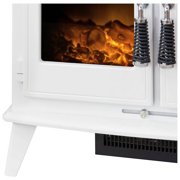 Adam Woodhouse white electric freestanding stove 1.8kW (British brand)