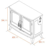 Adam Woodhouse white electric freestanding stove 1.8kW (British brand)