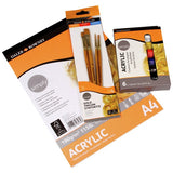 Simply Acrylic Set for children with paints brushes and paper, UK version