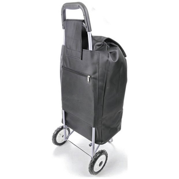 black 2 wheel folding shopping trolley 82L (British brand)
