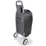 black 2 wheel folding shopping trolley 82L (British brand)