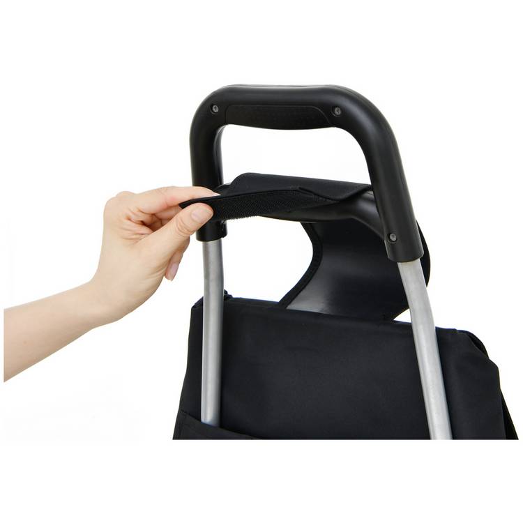 black 2 wheel folding shopping trolley 82L (British brand)