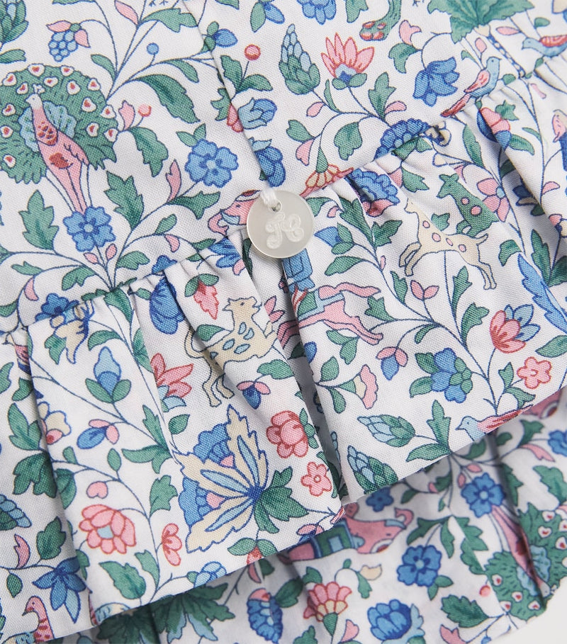 Tartine et Chocolat Liberty print floral baby bonnet (British brand)