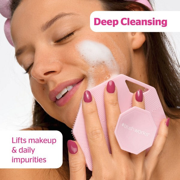 Brushworks silicone face and body cleansing brush (British brand)