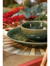 Next Mikasa Green Jardin Patterned Ceramic Cereal Bowls Set of 4- Buy online at McGrocer