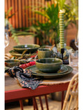Mikasa Green Jardin cereal bowls set of 4, imported from the UK
