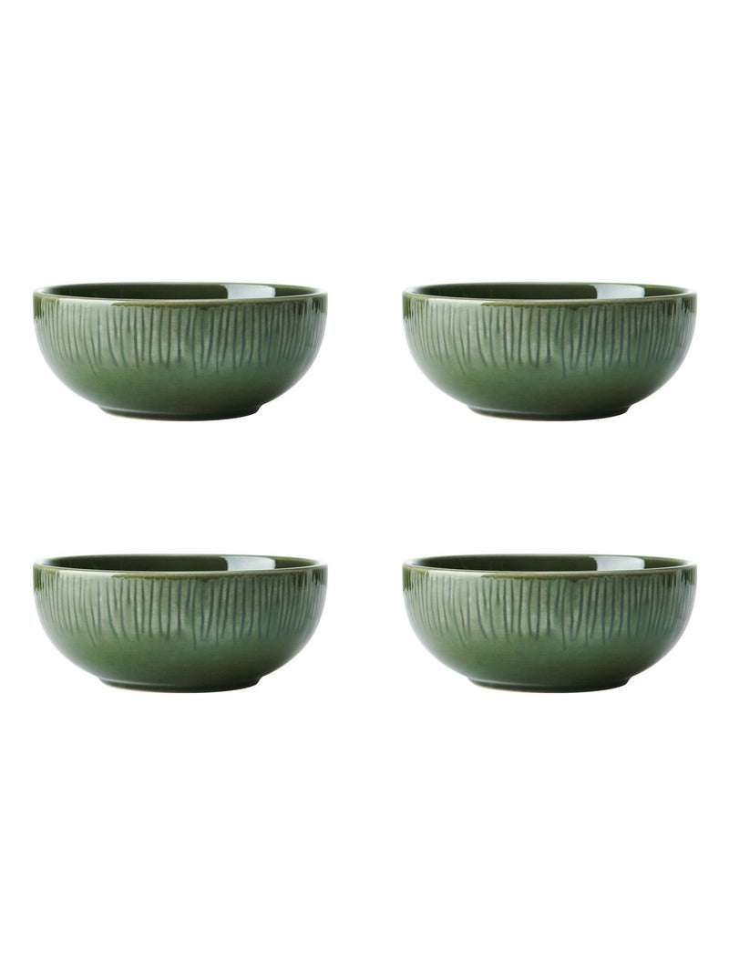 Mikasa Green Jardin cereal bowls set of 4, imported from the UK