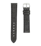 Harrods Jean Rousseau Classic Leather Lizard-Pattern Watch Strap 17mm- Buy online at McGrocer