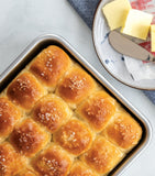 Nordic Ware aluminium square cake tin 22cm, imported from the UK