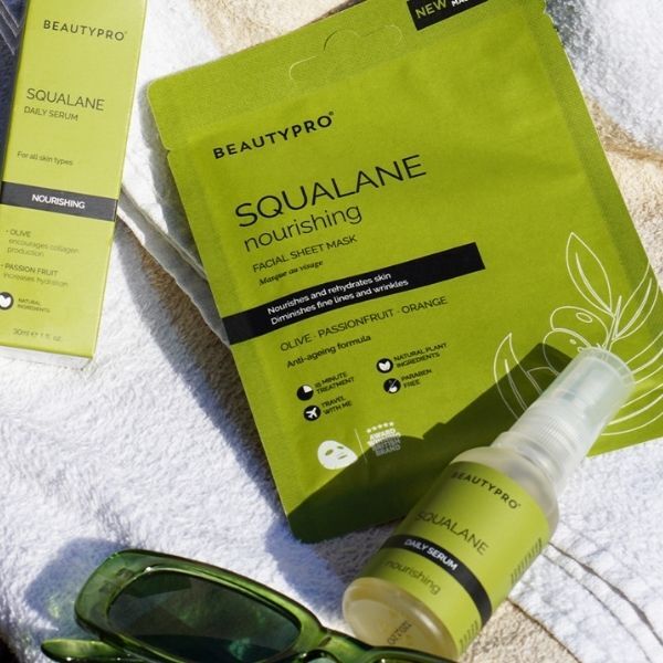 BEAUTYPRO squalane nourishing face sheet mask, imported from the UK