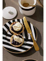 Next Mikasa White Luxe Deco Gold Rim Side Plates Set of 4- Buy online at McGrocer