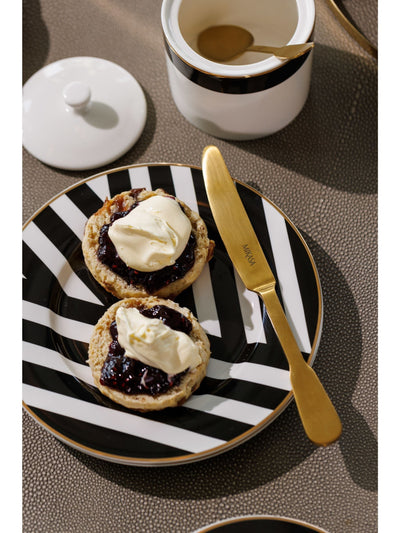 Next Mikasa White Luxe Deco Gold Rim Side Plates Set of 4- Buy online at McGrocer