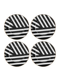 Mikasa white luxe deco with gold rim side plates set of 4, imported from the UK