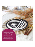 Mikasa white luxe deco with gold rim side plates set of 4, imported from the UK