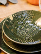 Next Mikasa Green Jardin Patterned Stoneware Pasta Bowl Set of 4- Buy online at McGrocer