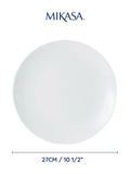 Mikasa Chalk porcelain dinner plate set of 4, imported from the UK