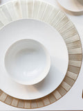 Mikasa Chalk porcelain dinner plate set of 4, imported from the UK