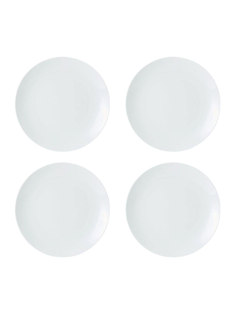 Mikasa Chalk porcelain dinner plate set of 4, imported from the UK