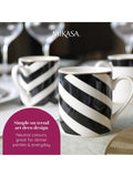Mikasa Luxe Deco Fine China Mug Set 4, imported from the UK