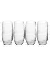 Next Mikasa Treviso Crystal Highball Ribbed Glass Set of 4 400ml- Buy online at McGrocer