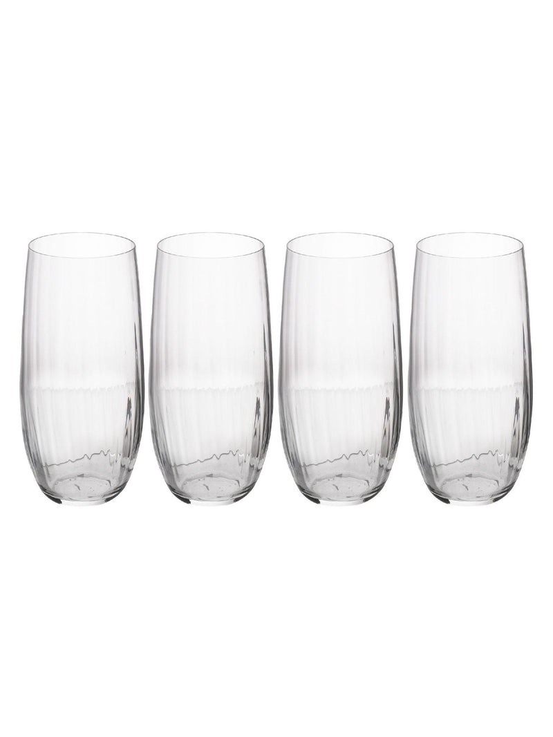 Mikasa Treviso crystal highball glasses set of 4, imported from the UK