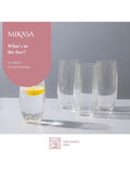 Mikasa Treviso crystal highball glasses set of 4, imported from the UK