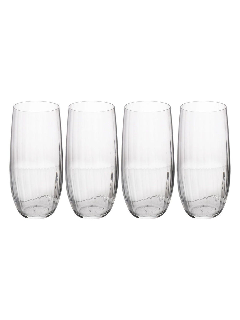 Mikasa Treviso crystal highball glasses set of 4, imported from the UK