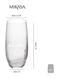 Mikasa Treviso crystal highball glasses set of 4, imported from the UK
