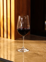 Next Mikasa Treviso Crystal Red Wine Ribbed Glasses Set of 4- Buy online at McGrocer