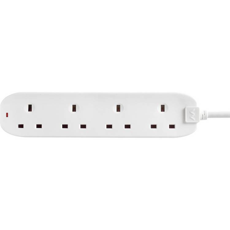 Masterplug 4 socket extension lead 10m, imported from the UK
