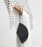 Carolina Herrera Consuelo clutch bag fan-shaped leather - British product