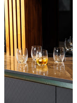 Next Mikasa Clear Treviso Crystal Stemless Wine Glasses Set of 4- Buy online at McGrocer