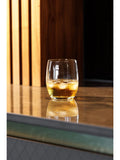 Mikasa Clear Treviso Crystal Stemless Wine Glasses Set of 4, imported from the UK