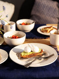 Mikasa white Cranborne ceramic bowl set of 4, imported from the UK