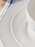 Mikasa white Cranborne ceramic bowl set of 4, imported from the UK