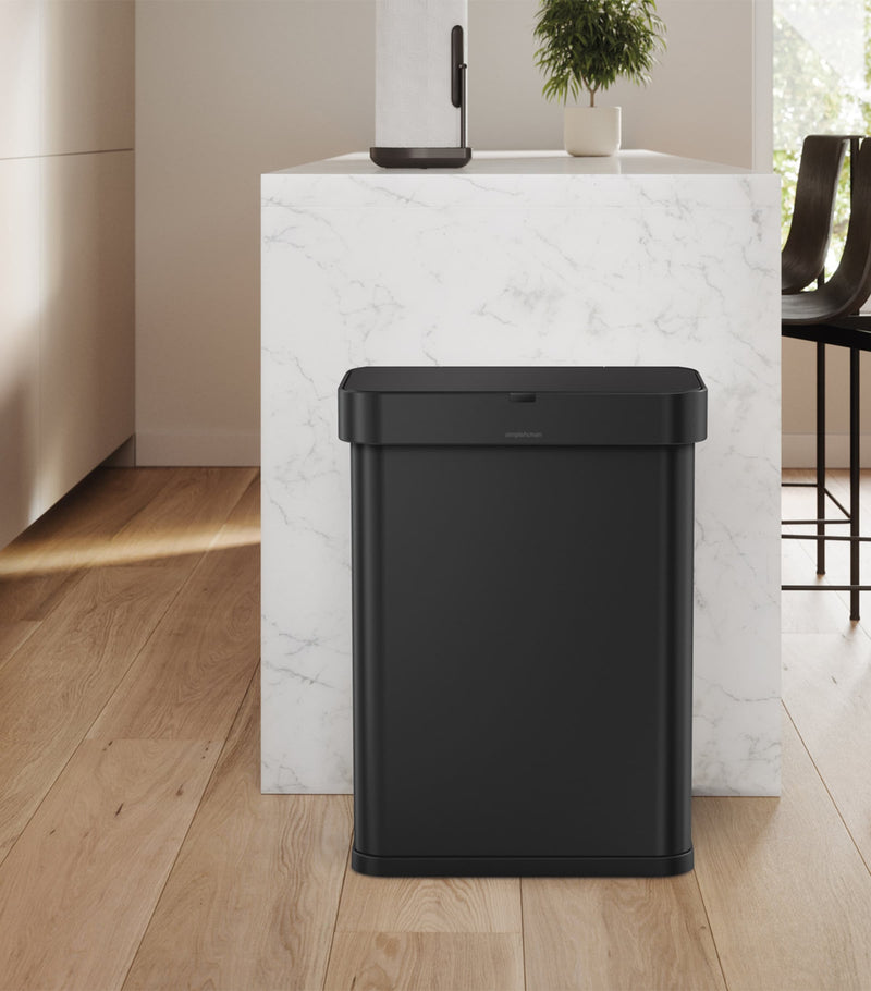 Simplehuman rectangular sensor bin 58L, imported from the UK
