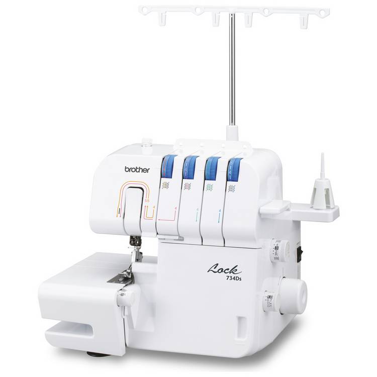 Brother 734Ds overlocker sewing machine with accessories - British product