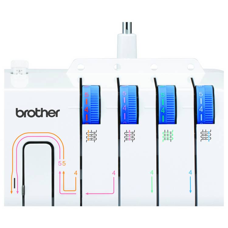 Brother 734Ds overlocker sewing machine with accessories - British product