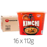 Nongshim Shin Kimchi noodle bowl large 16 pack, imported from the UK