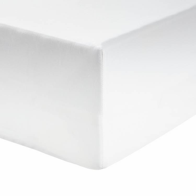 Habitat cotton-rich fitted sheet white single (British brand)