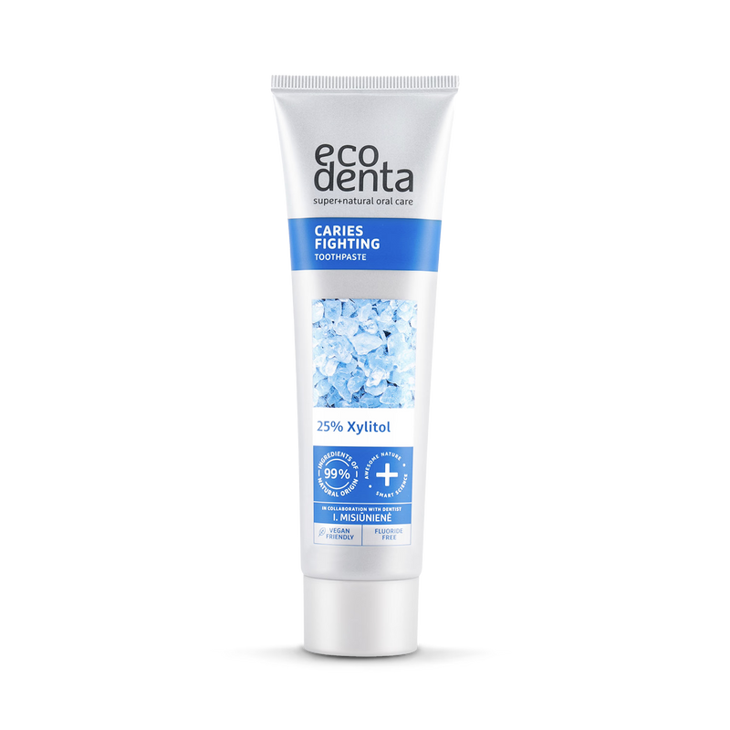Ecodenta caries fighting toothpaste with Xylitol 100ml - British product