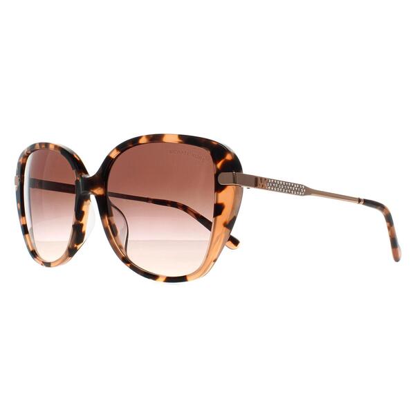 Lunettes de soleil femme Michael Kors dégradé marron, importées du Royaume-Uni