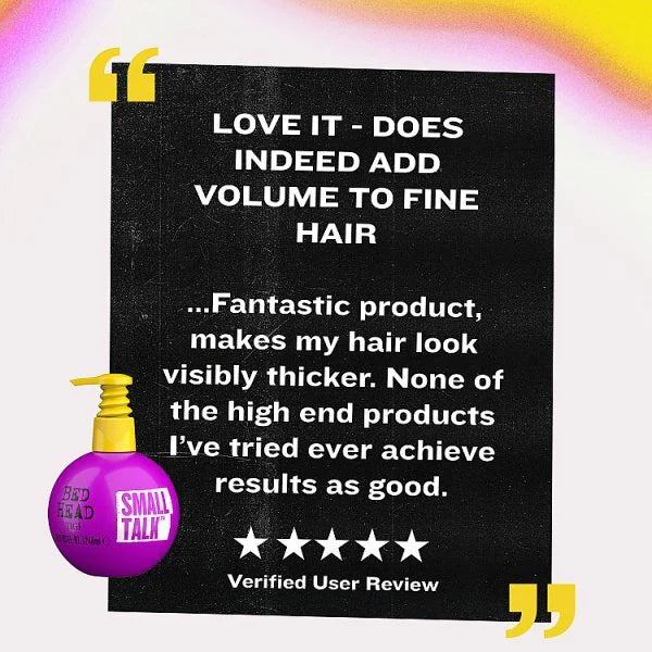 TIGI Small Talk Thickening Cream hair styling cream 240ml (British brand)