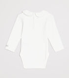 Organic Cotton Bunny Motif Bodysuit with Long Sleeves for Babies 0-24 Months