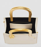 Bvlgari mini leather serpentine tote bag, imported from the UK