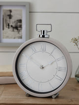 Stone Pretty Vintage Mantel Clock 25cm x 25cm x 4cm