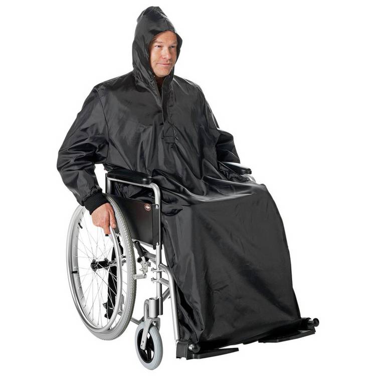 Streetwize waterproof wheelchair poncho, imported from the UK